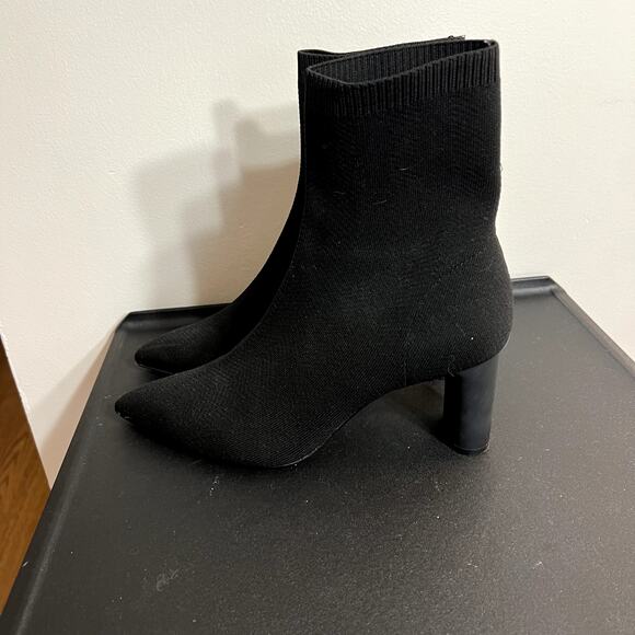 Zara Black Sock Booties - Picture 3 of 7